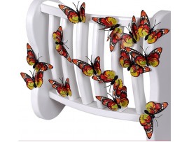3D бабочки на магнитах на свадьбу или вечеринку (12шт)